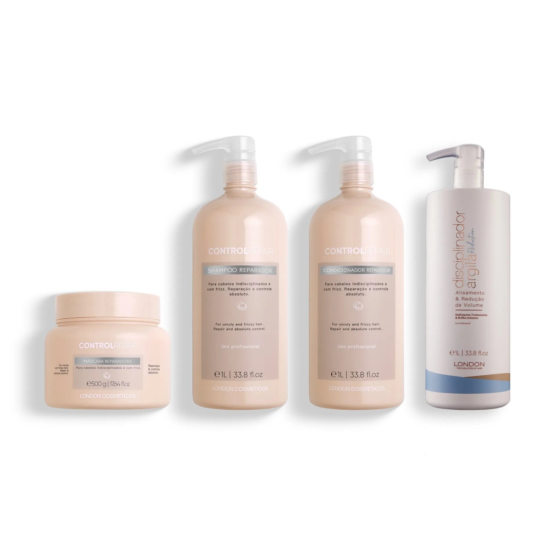 Kit Profissional Tratamento Control Repair + Argila Reduction | London Cosméticos