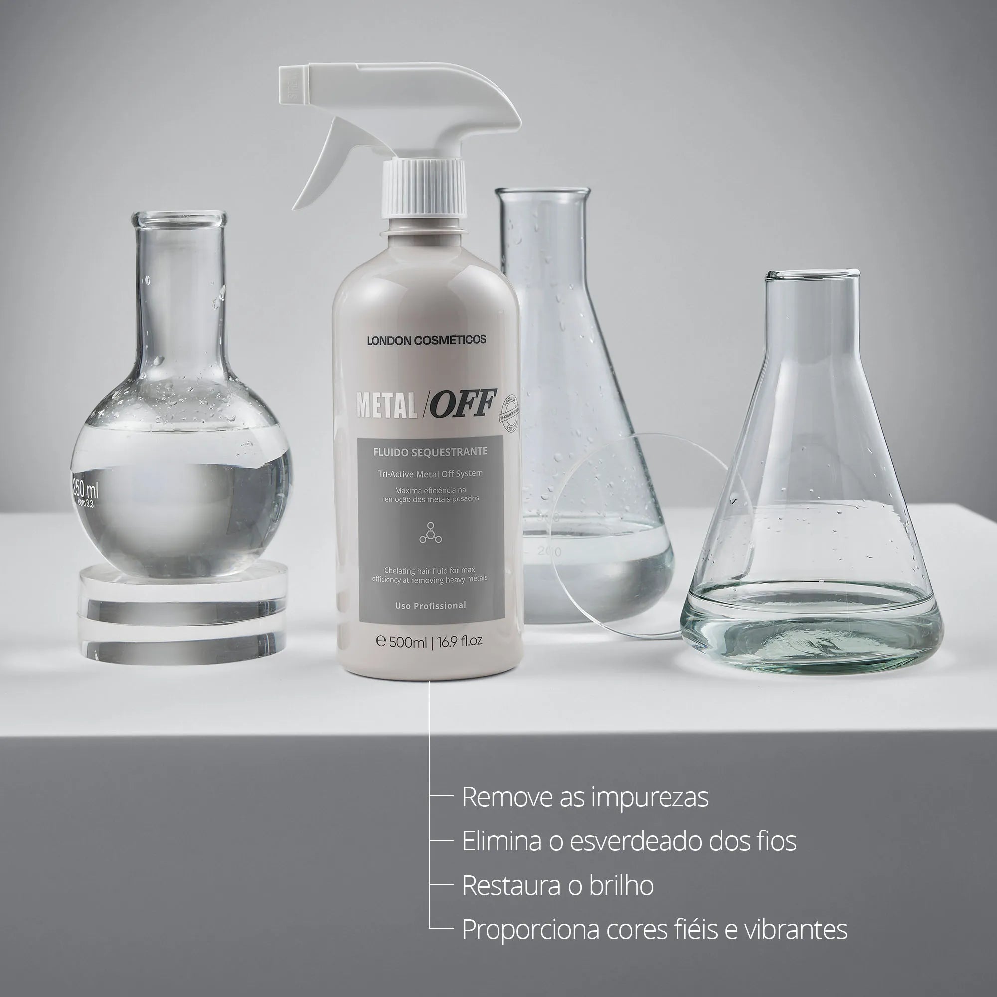 3D Fluido Sequestrante Metal Off 3D Fusion 500ml | London Cosméticos