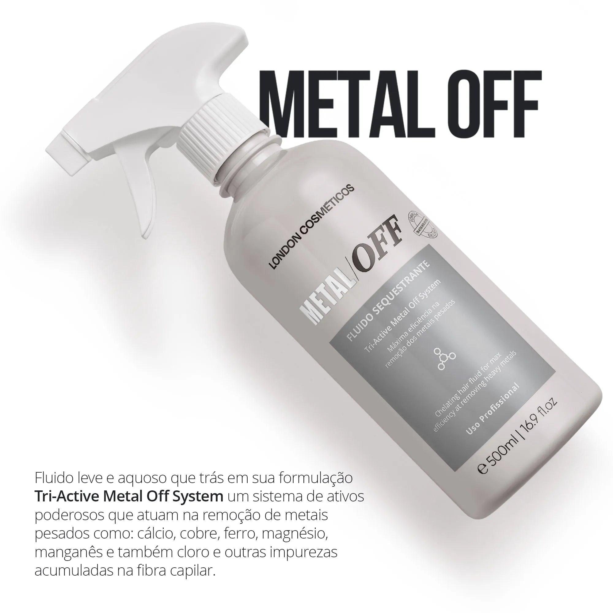 3D Fluido Sequestrante Metal Off 3D Fusion 500ml | London Cosméticos